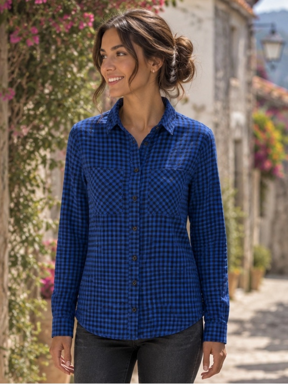 J. Crew Blue Button Down Shirt - Picture 1 of 11
